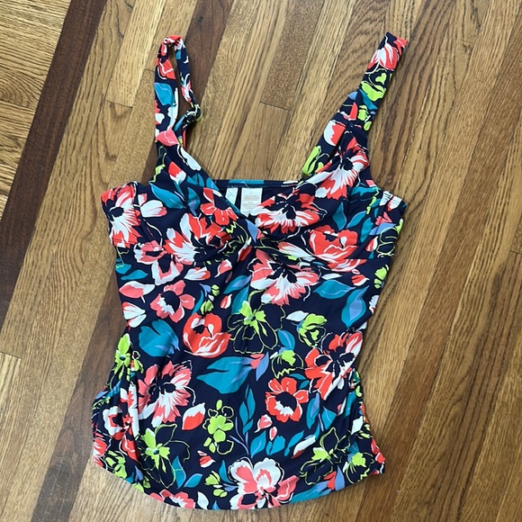 Ann Cole Floral Women's Tankini Top - Picture 1 of 5